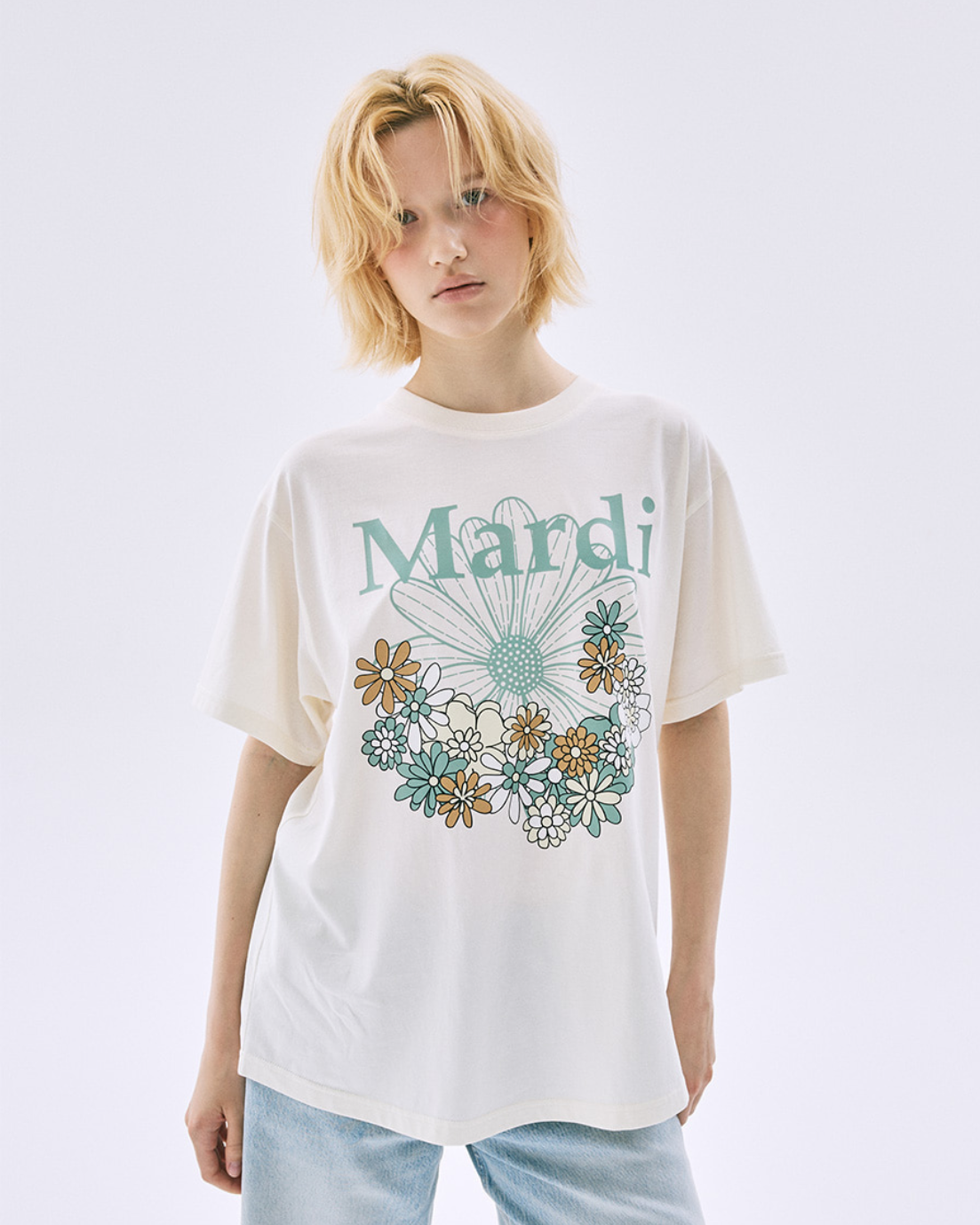 【 Fall 2025 】韓國 🇰🇷 Mardi Mercredi FlowerMardi Jardin Tee
