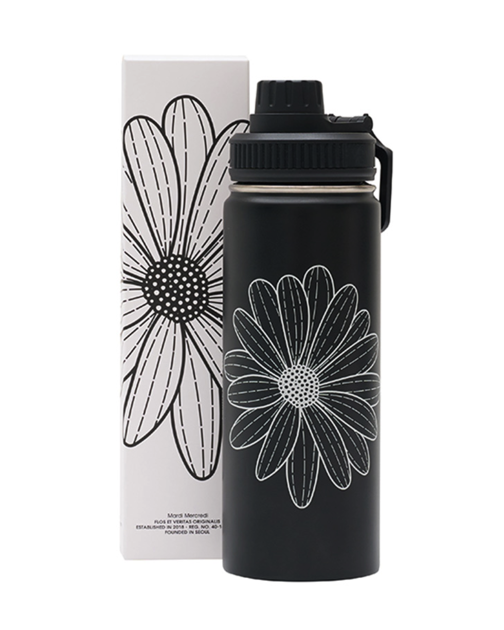 韓國 🇰🇷 Mardi Mercredi ACTIF|Mardi Flower 不鏽鋼 保溫保冷水壺 保溫杯 520ml