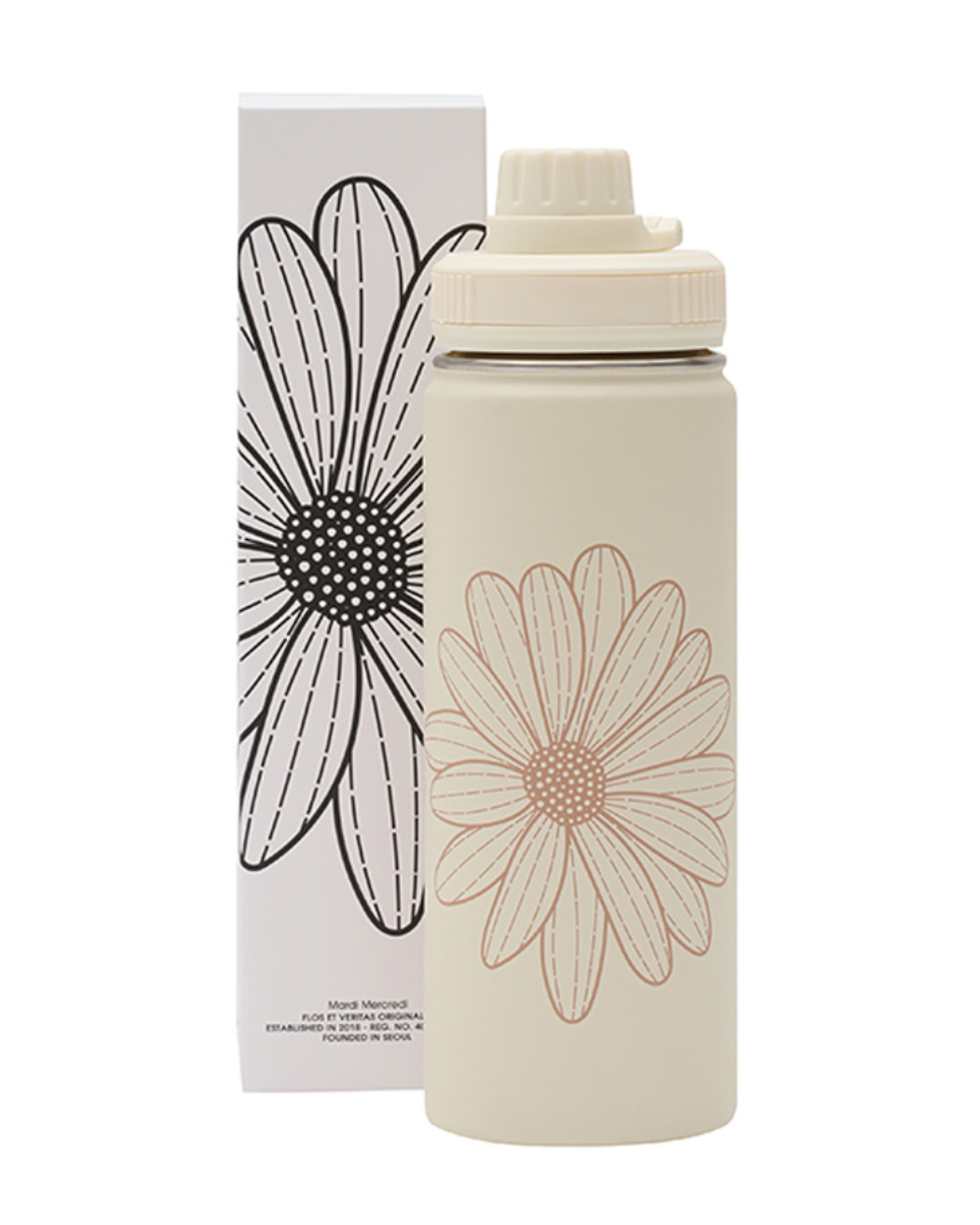 韓國 🇰🇷 Mardi Mercredi ACTIF|Mardi Flower 不鏽鋼 保溫保冷水壺 保溫杯 520ml
