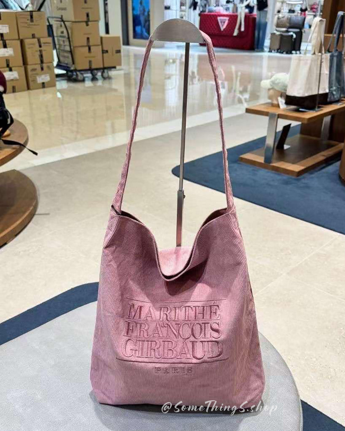 韓國 🇰🇷 Marithe Francois Girbaud classic LOGO Corduroy shoulder bag|3 colors