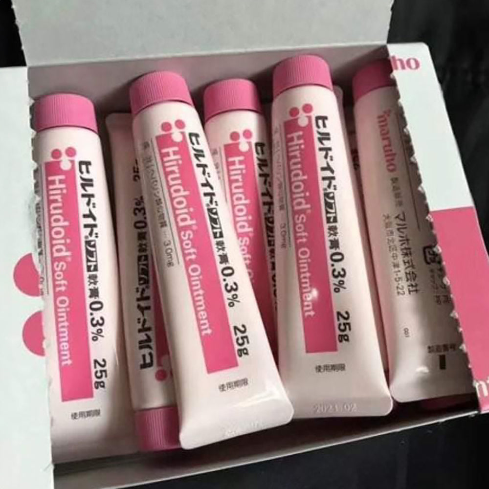 日本Maruho Hirudoid Soft Ointment 0.3% 萬能小粉膏25g|去疤痕、濕疹、保濕皮膚軟膏