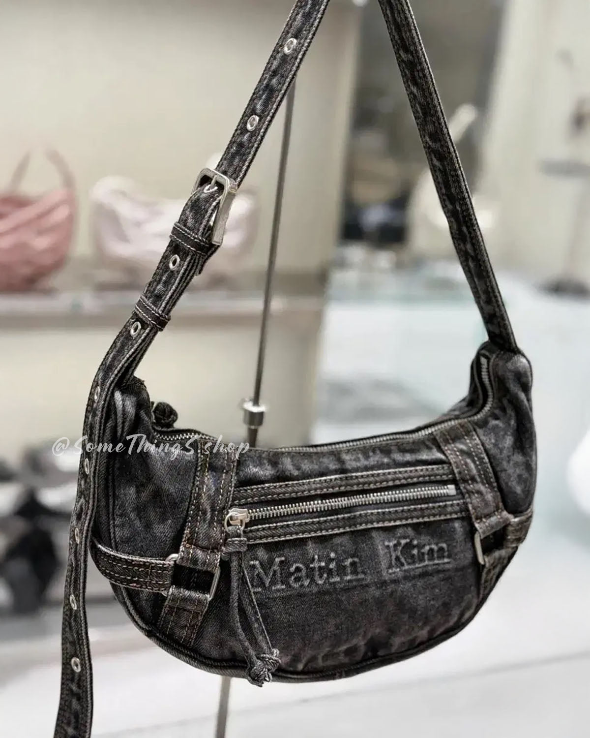韓國 🇰🇷 Matin Kim Matin washed denim Mini Hobo bag|2 colors