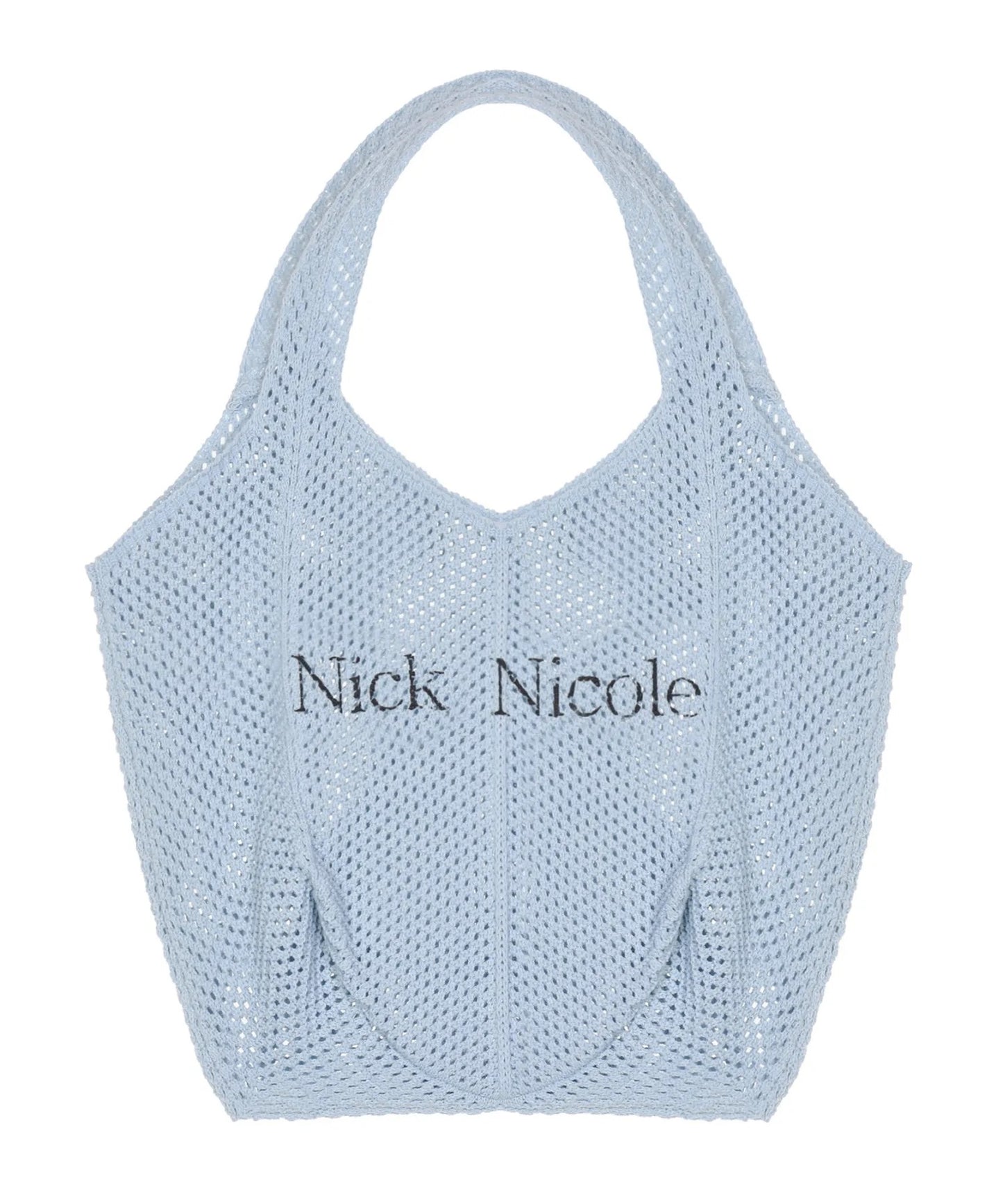 韓國 Nick & Nicole NICOLE CROCHET knit tote bag