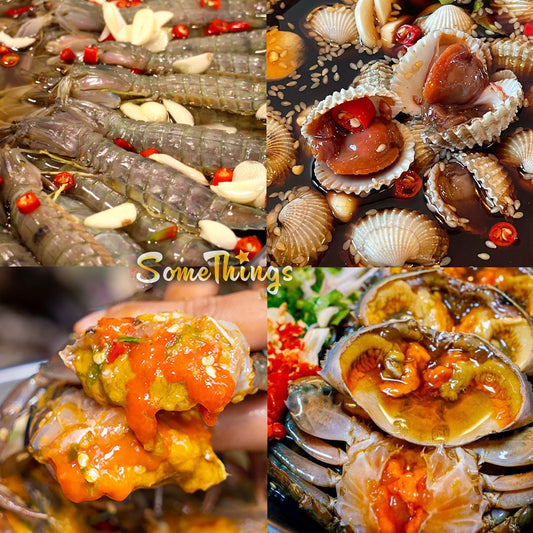 冷凍 ❄ 急凍食品|  泰國✈️直送 泰式醬油漬 爆膏海鮮|泰國魚露生醃膏蟹|瀨尿蝦|螄蚶