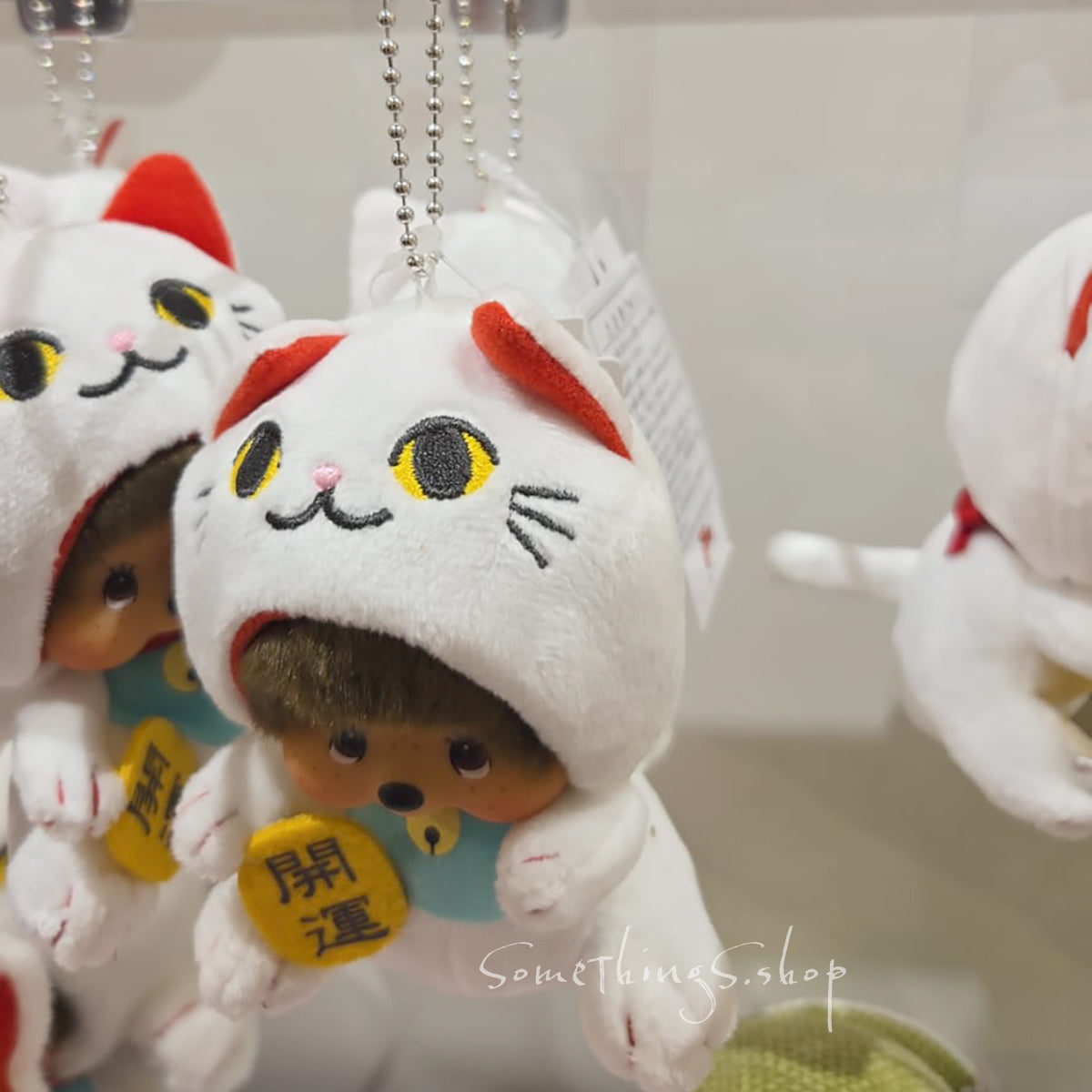 日本 Monchhichi|2025年 開運 招財貓 S 毛公仔/吊飾 鑰匙圈