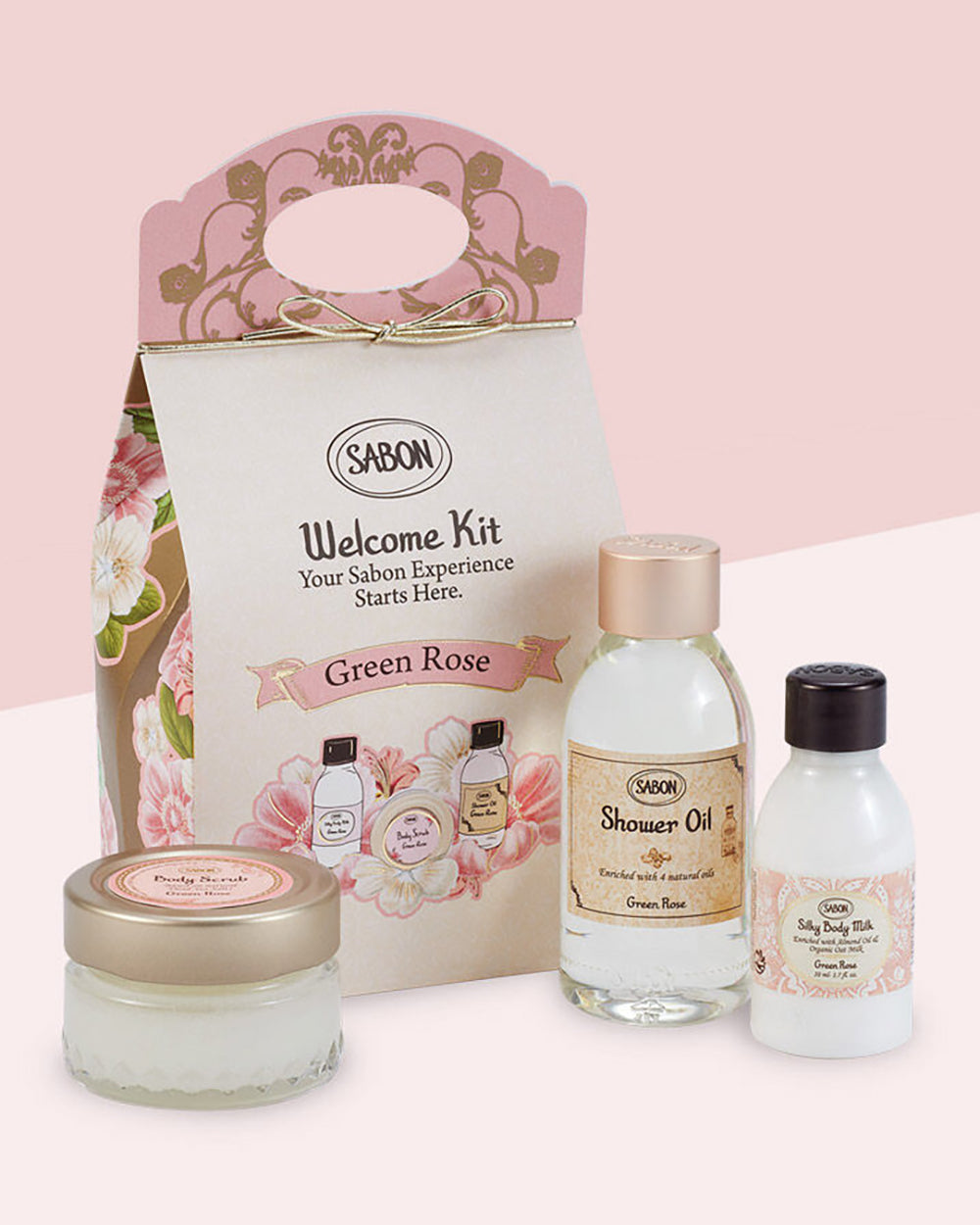 Sabon Charming Green Rose Gift Set (3-piece trial Body Set) 3件身體護理套裝