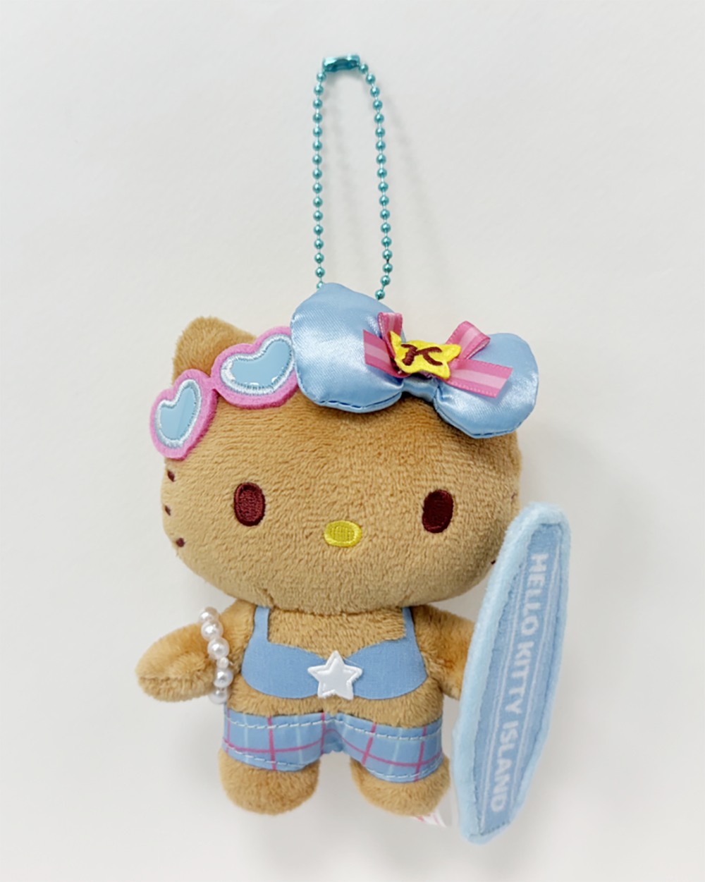 韓國代購 🇰🇷 Sanrio Hello Kitty 曬黑海女版/濟州衝浪版 毛絨吊飾(濟州島限定)