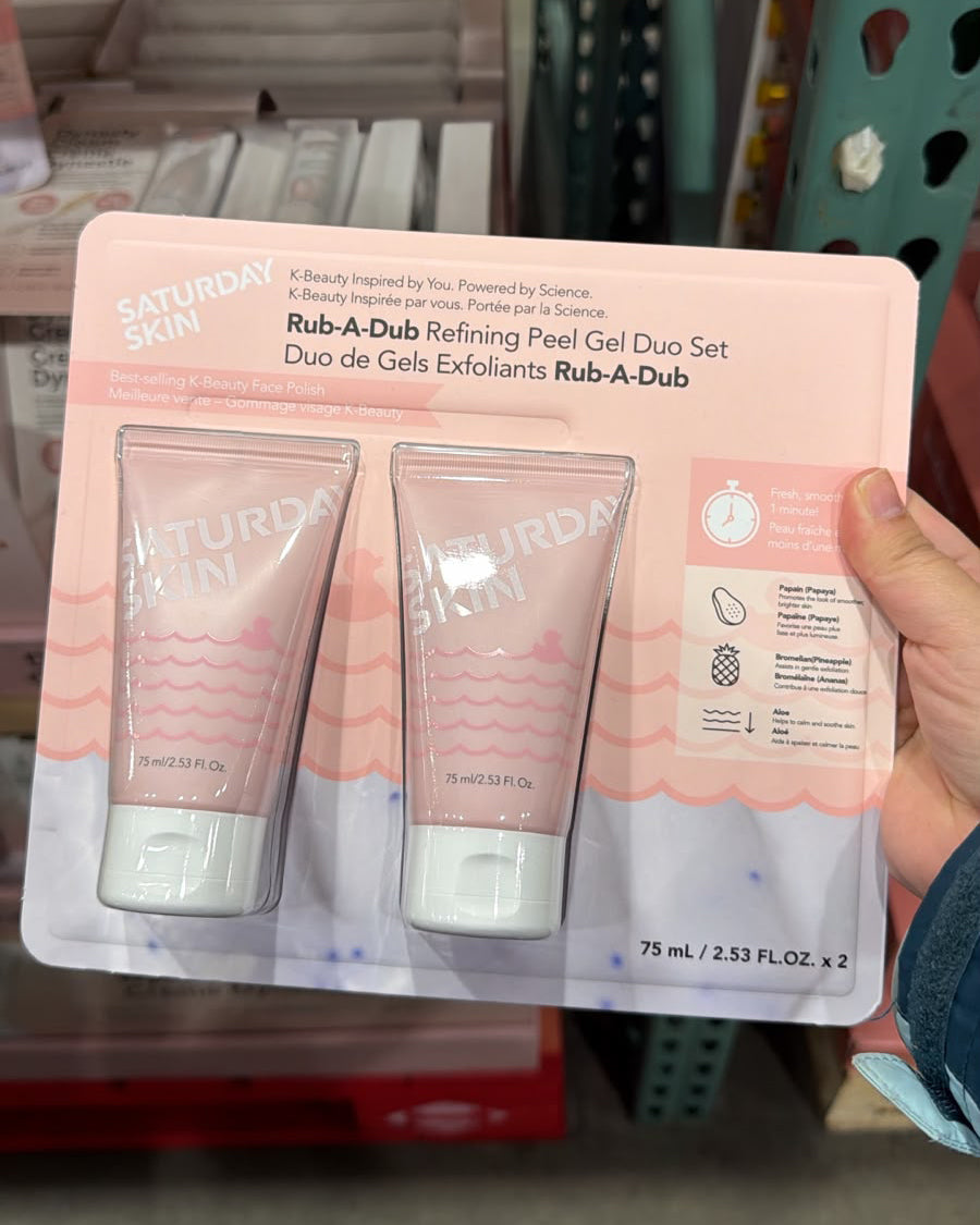 加拿大Costco Saturday Skin Rub-A-Dub木瓜菠蘿酵素去角質啫喱75ml兩支裝