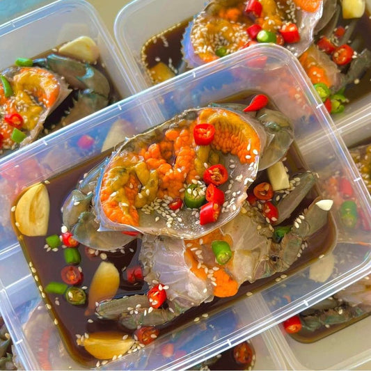 冷凍 ❄ 急凍食品| 泰國✈️直送 泰式醬油漬 爆膏海鮮|泰國魚露生醃膏蟹|瀨尿蝦|螄蚶