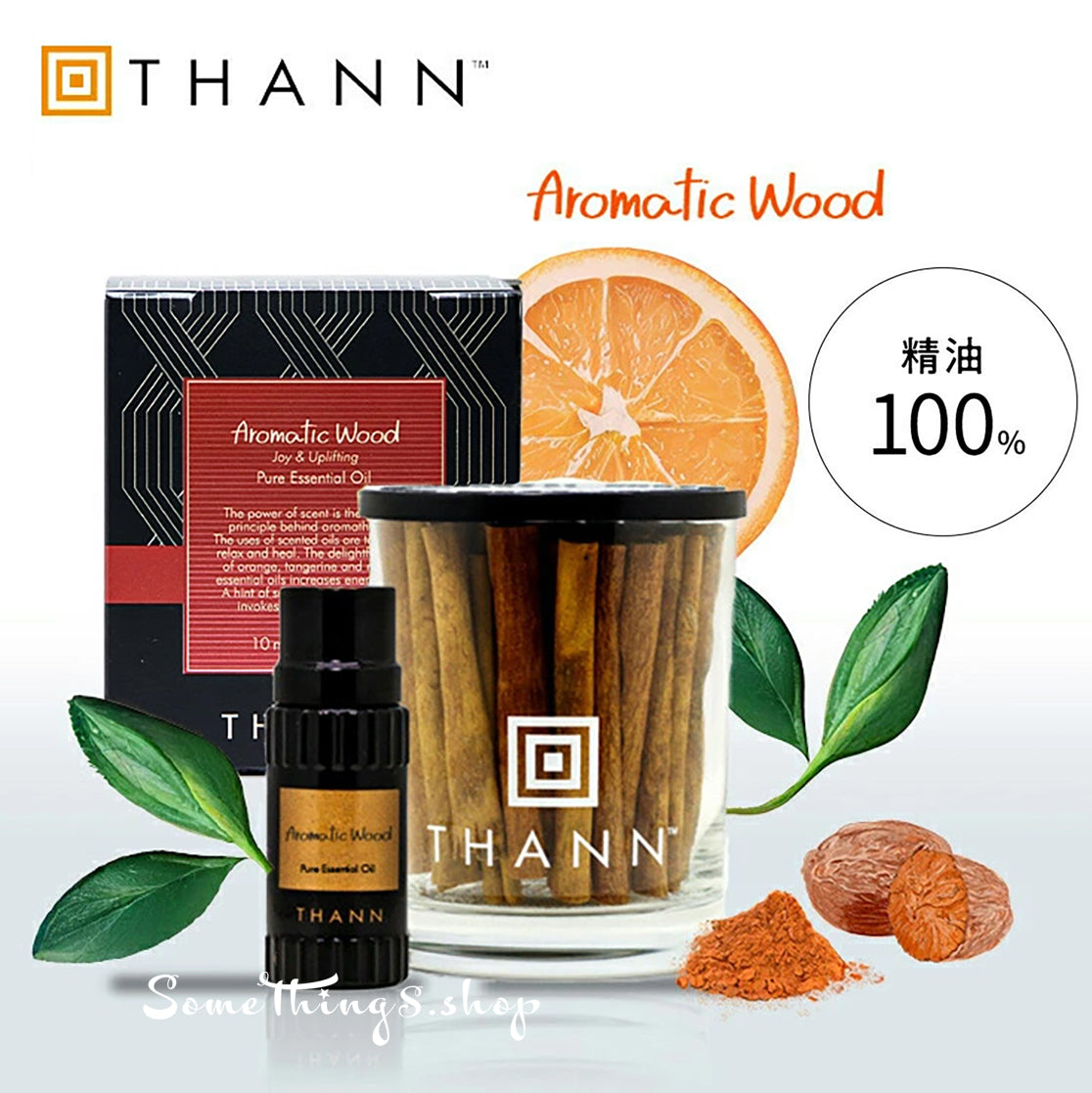 泰國 THANN Aromatic Wood Essential Oil 肉桂 天然香木系列香薰油 10ml|木質調 Woody|肉豆蔻 • 柑橘 • 香橙