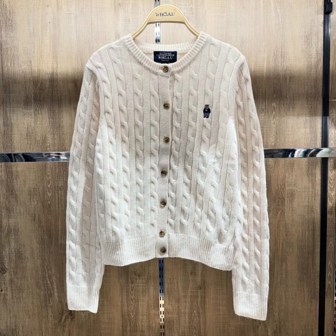 韓國 🇰🇷 WHO.A.U Steve Women's Round Neck Knitwear 女裝 圓領 套頭 針織外套 毛衣|5 colors