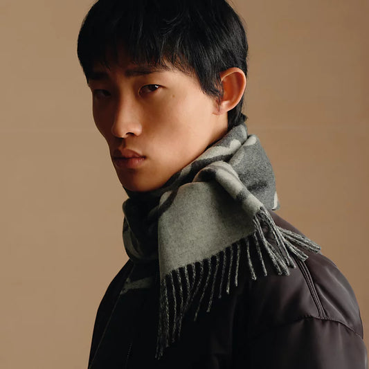 Hermes Any Mors muffler 圍巾|100% cashmere • Unisex|2024 年全新秋冬款