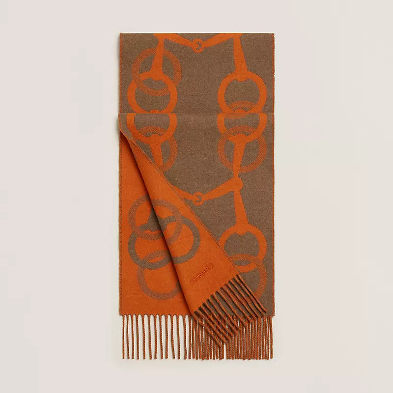 Hermes Any Mors muffler 圍巾|100% cashmere • Unisex|2024 年全新秋冬款