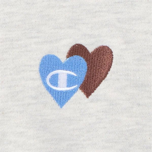 日本 🇯🇵 Champion 雙心刺繡 Logo 抓絨 兒童長袖衛衣