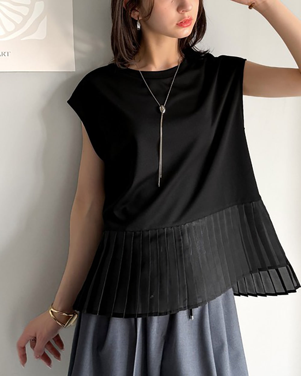 🇯🇵 日本入荷|Classical Elf Sheer Pleated Hem 百褶下擺 Tee