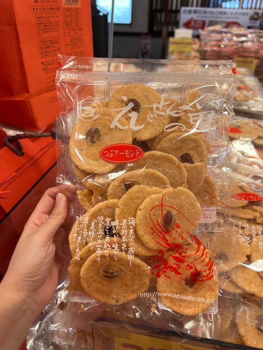 Long-established Nagoya Shrimp Cracker Shop Shrimp Senbei Shrimp Cake|Almond Thick Grilled Shrimp Cake 205g