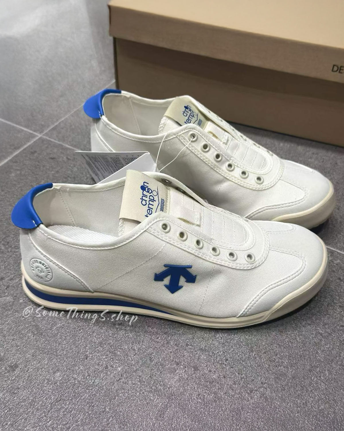🇰🇷韓國代購 ★日本 Descente Chron Tempo Slip-on Unisex sneakers 經典復古 無鞋帶懶人 輕便休閒鞋