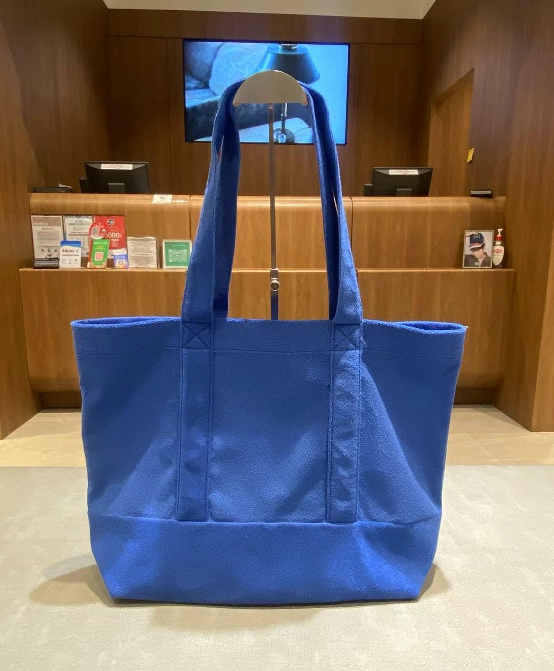 韓國 Marithe Francois Girbaud small Classic logo Tote bag (Pink / Blue)
