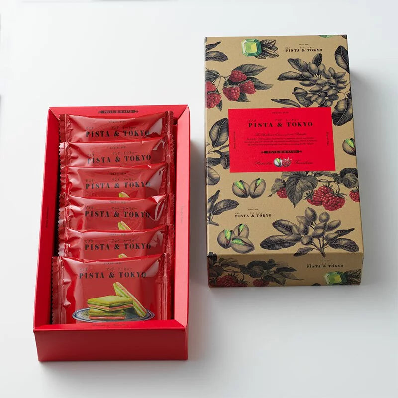 PISTA & TOKYO Pistachio Sand Pistachio & Framboise Signature 5-layer sandwich cake 6 pieces|Pistachio♡ Cranberry