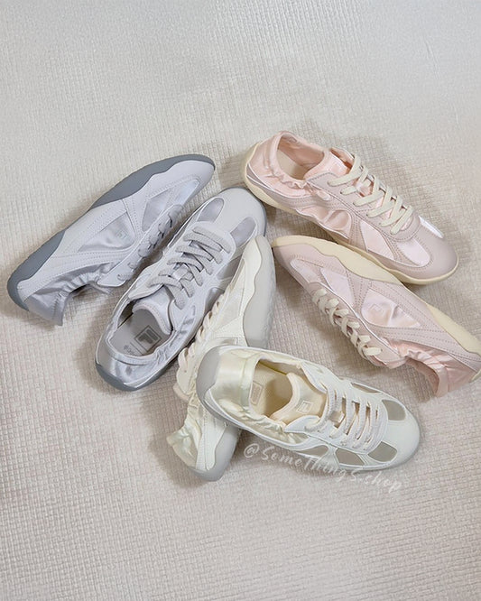 韓國 🇰🇷 Fila GLIO 芭蕾風 復刻薄底緞面 運動鞋