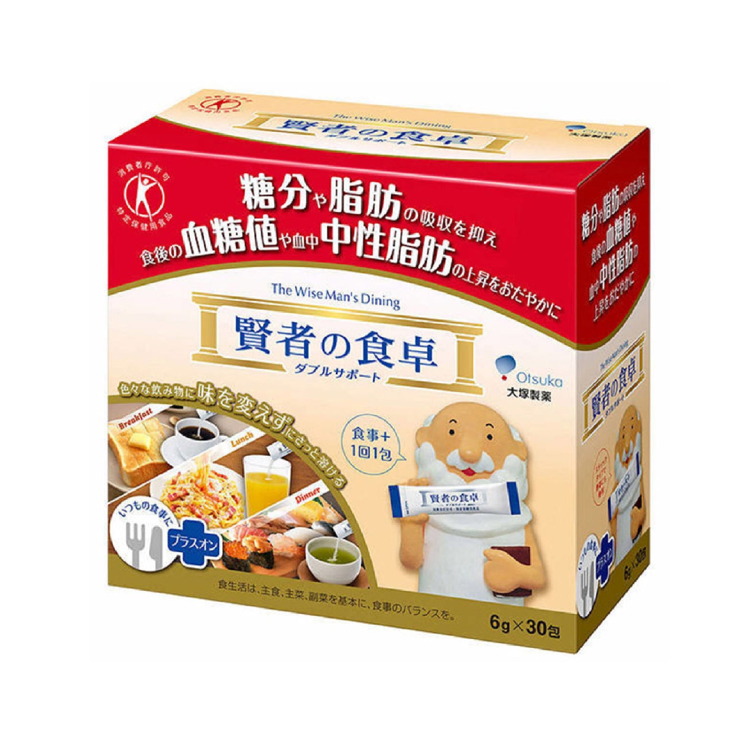 Otsuka大塚製藥賢者之食卓6克X 30包|膳食纖維 • 控制血糖 • 阻隔脂肪、碳水化合物 (醣類)吸收
