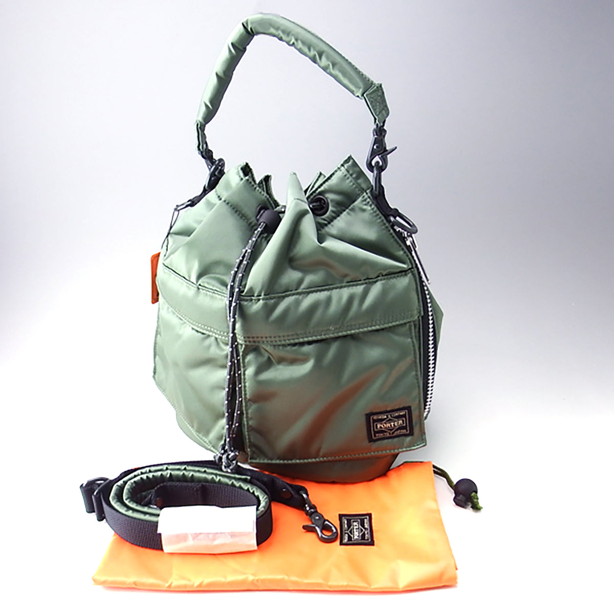 Japanese Yoshida bag PORTER • Tokyo • Japan|PX TANKER 2way Nylon pouch shoulder bag handbag shoulder bag crossbody bag rope bag|Unisex Unisex