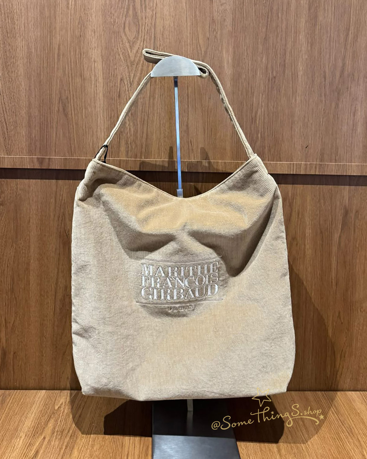 韓國 🇰🇷 Marithe Francois Girbaud Classic Logo Corduroy Bag|經典 LOGO 燈芯絨 Tote Bag