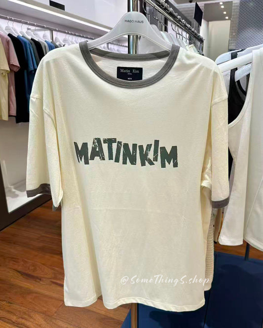韓國 🇰🇷 Matin Kim Logo Ringer top 男裝 Tee