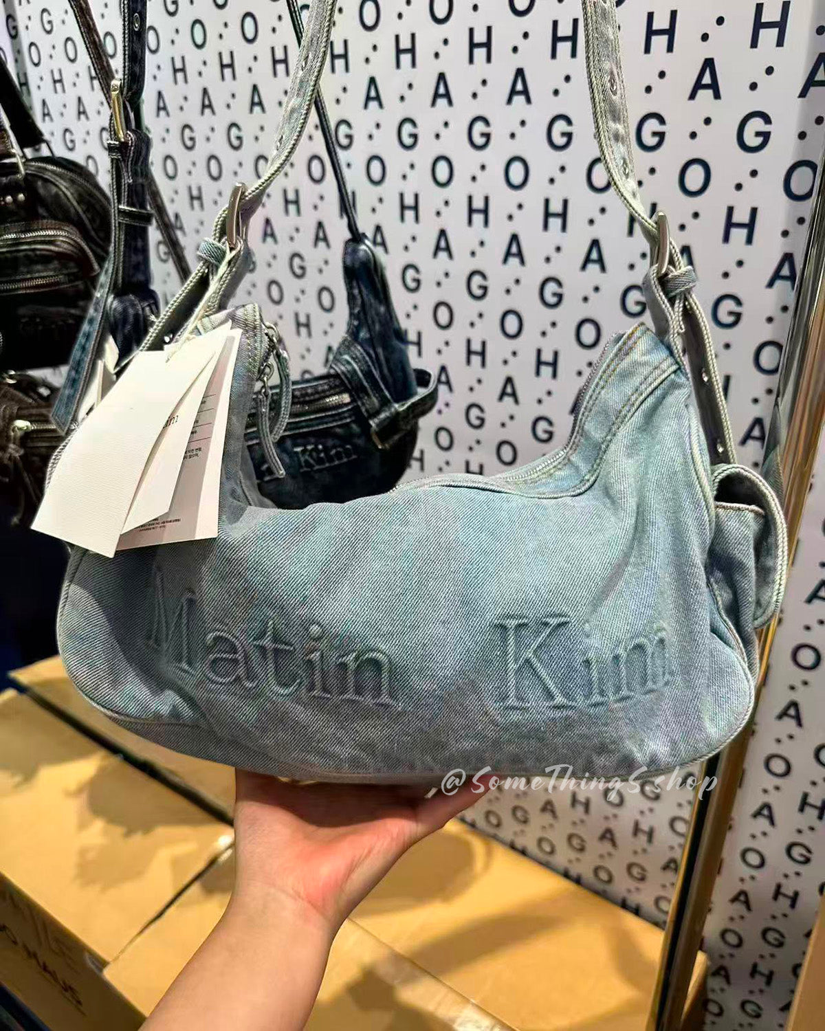 韓國 🇰🇷 Matin Kim Matin Dust Denim Side Pocket Bag