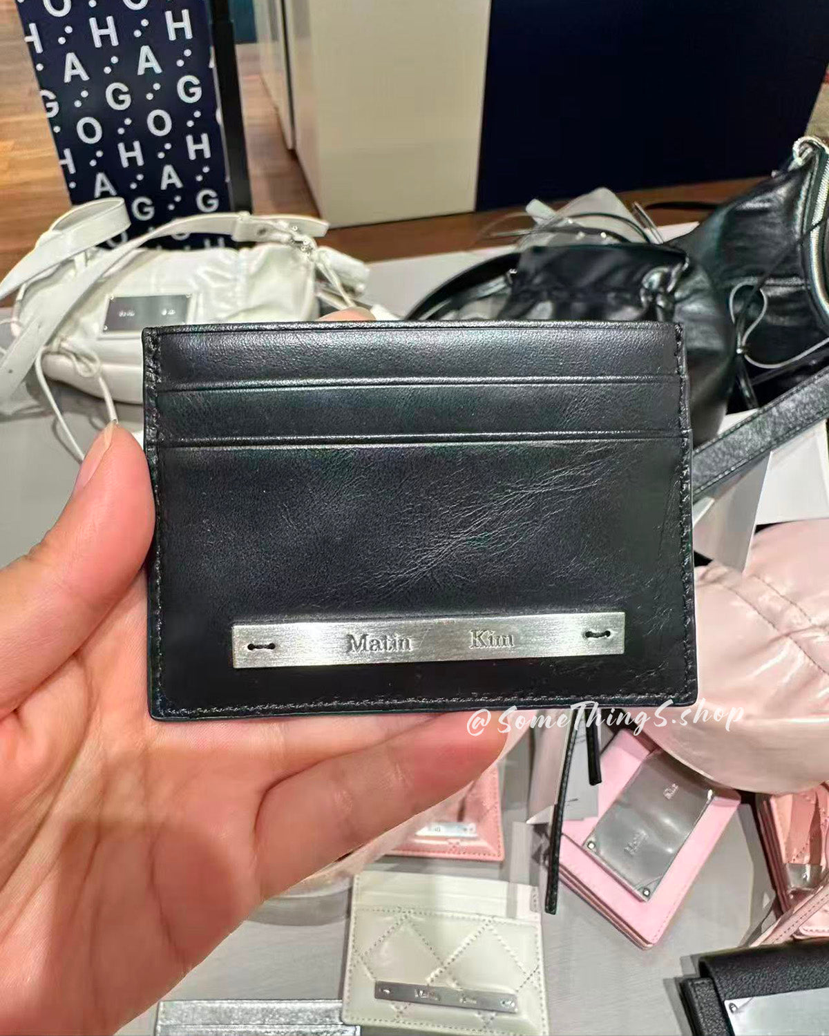 韓國 🇰🇷 Matin Kim Vintage card holder 100% 牛皮 皮革卡片夾