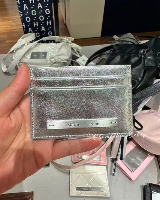 韓國 🇰🇷 Matin Kim Vintage card holder 100% 牛皮 皮革卡片夾