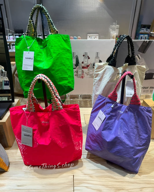 韓國 🇰🇷 Miyansol Wrinkled 輕量皺皺 Mini Tote Bag(附可調式肩帶)|手提・側孭・斜孭