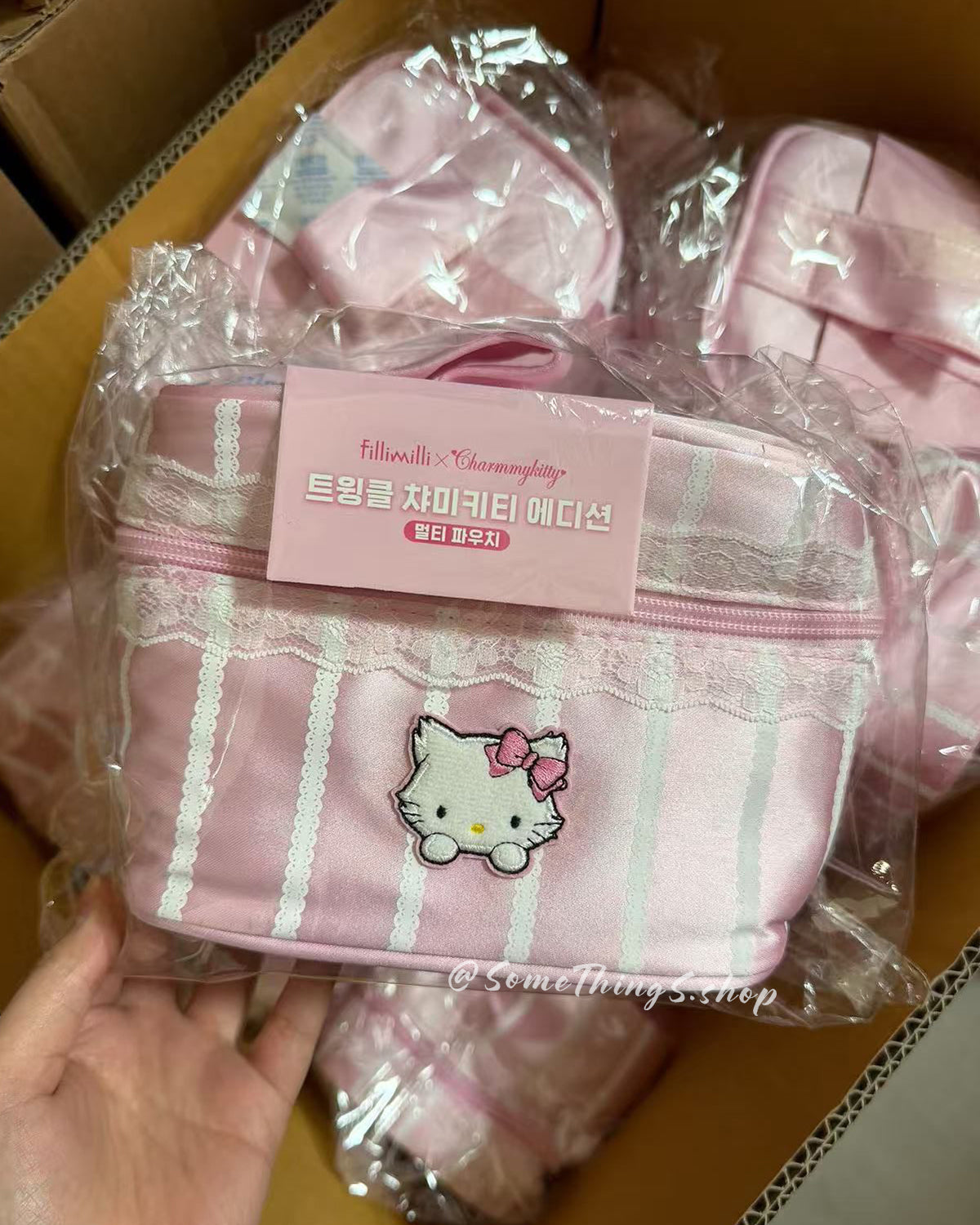 韓國限定 🇰🇷 Olive Young FilliMilli x Charmmy Kitty Twinkle Multi Pouch 化妝手提包