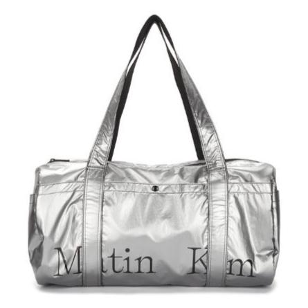 韓國 🇰🇷 Matin Kim Glossy logo Sporty Duffel bag|Silver • Black|手提旅行袋 • 運動袋 • 單肩包|雙肩帶可上膊