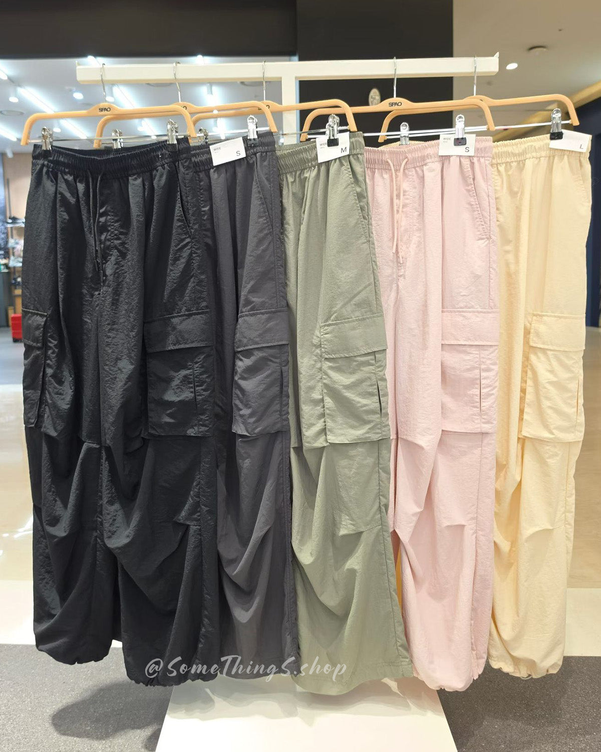 韓國 🇰🇷 SPAO cargo 尼龍 工裝長褲