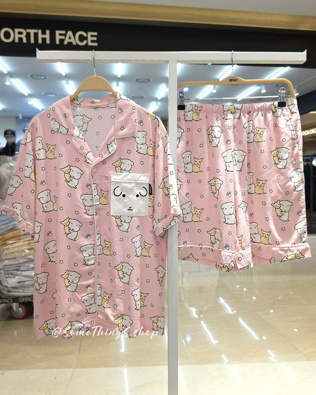 韓國 🇰🇷 SPAO x Ganadi unisex 成人 短袖睡衣套裝|5 colors