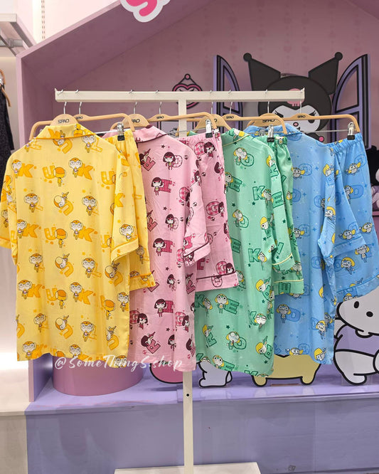 韓國 🇰🇷 SPAO x Keroro 軍曹 unisex 成人 短袖睡衣套裝