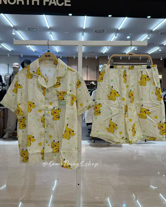 韓國 🇰🇷 SPAO Kid x Pokémon Unisex 兒童短袖睡衣套裝