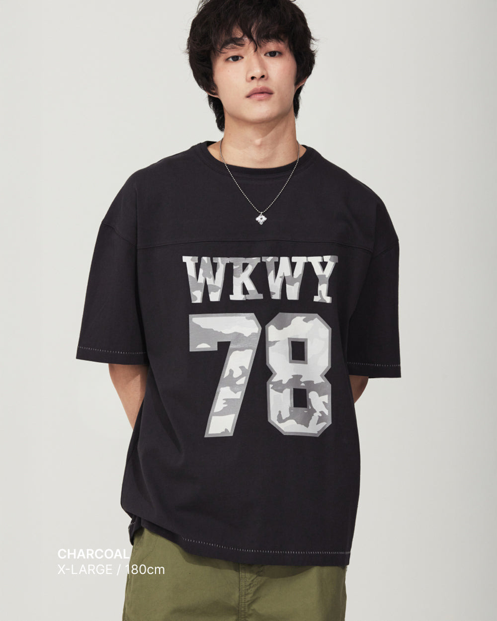 韓國 🇰🇷 Wacky Willy Panel Typo Rugby Tee 字母 Oversize 100% 純棉短袖 Tee