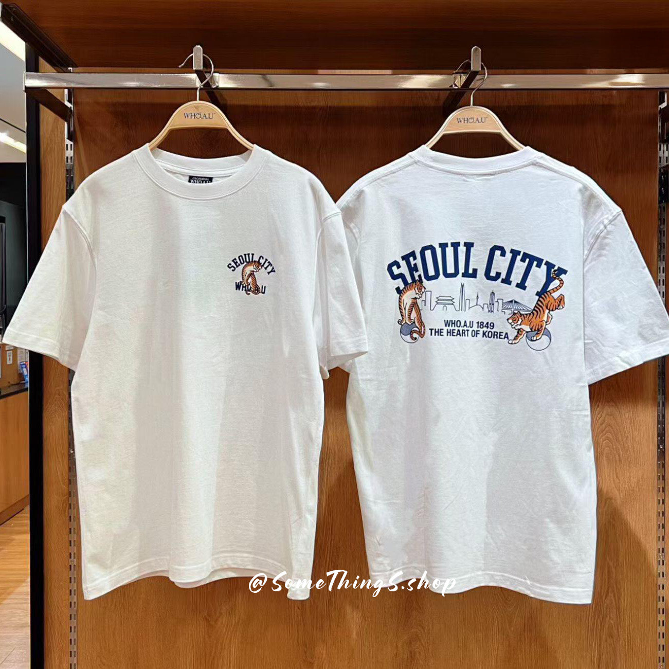 韓國 🇰🇷 WHO.A.U Steve 限定系列短袖 Tee|Seoul City 老虎插畫