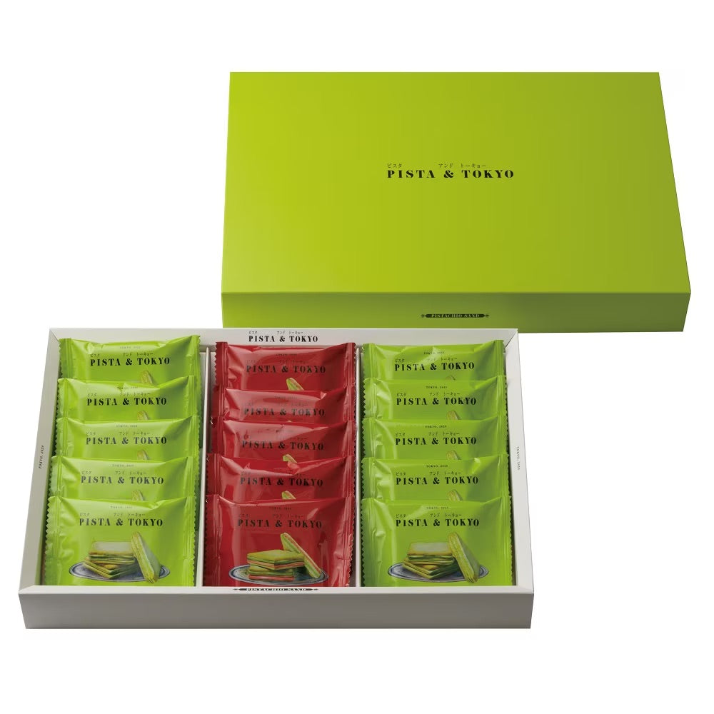 PISTA &amp; TOKYO Pistachio Sand assortment Pistachio 5-layer sandwich biscuits assorted gift box｜2 types in a set