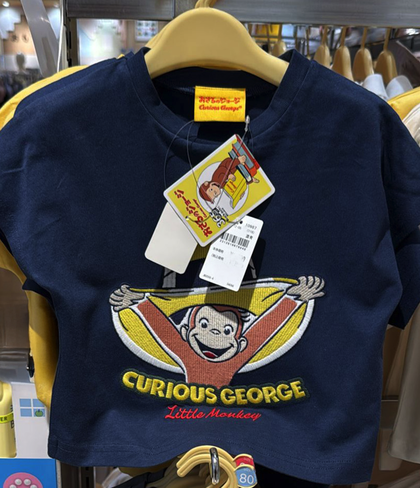 🇯🇵日本商品直送 ⟡ Curious George 兒童短袖 T 恤