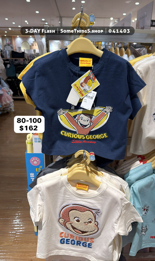 🇯🇵日本商品直送 ⟡ Curious George 兒童短袖 T 恤