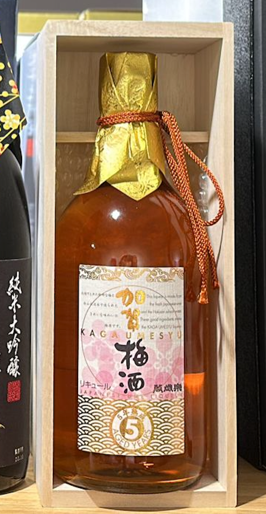 小堀酒造店 萬歲樂 加賀梅酒 五年熟成 720ml｜木盒禮盒裝