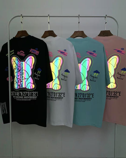 韓國 2nd Archive Unisex Great Bull-dog Short Sleeve Tee Oversized T-shirt