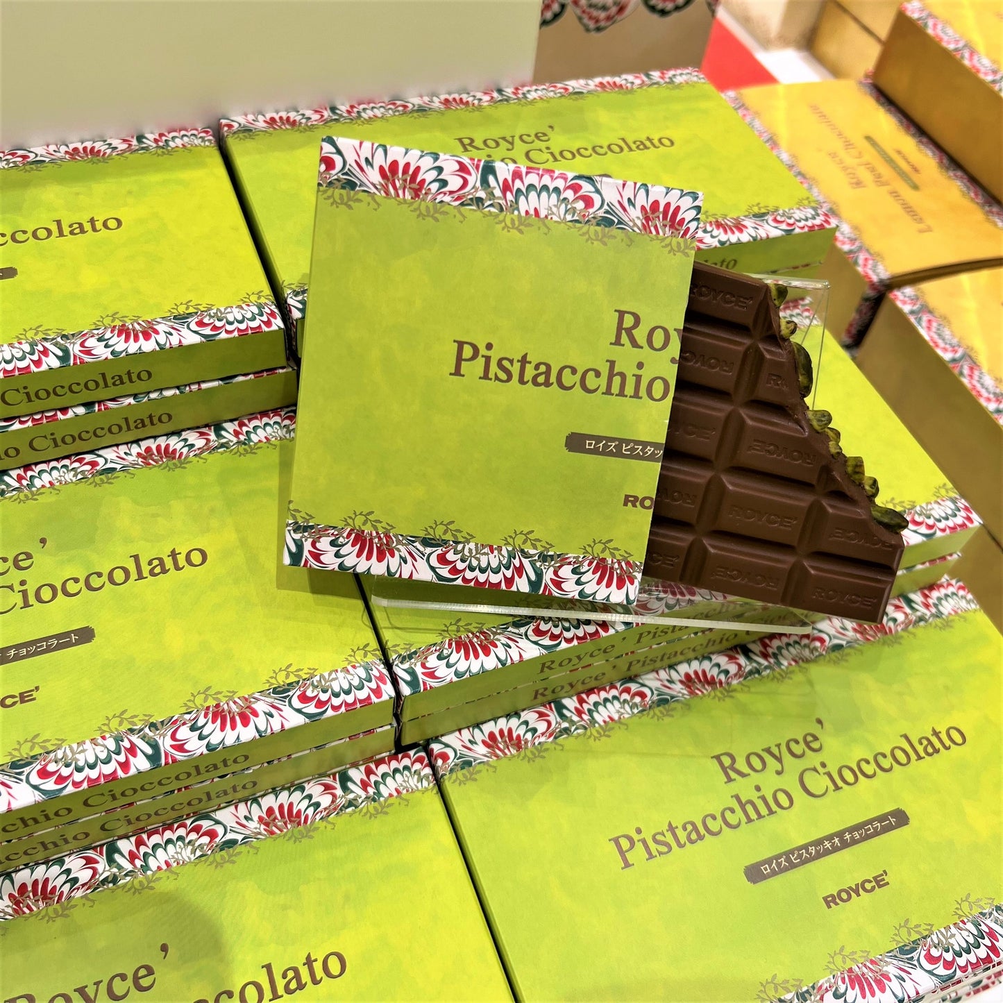 日本 ROYCE Pistache Chocolate Bricks 開心果朱古力排裝 115g｜期間限定