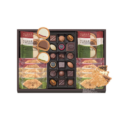 日本 Morozoff Royal Time 綜合禮盒｜朱古力、薄脆片、朱古力餡餅 【 店舖限定☆ 冬限定 】