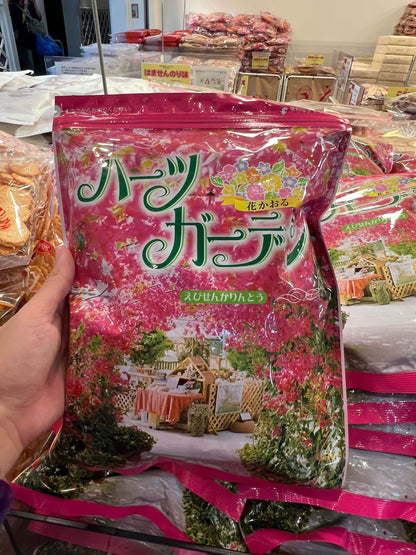 日本 名古屋蝦片 老舖 蝦仙貝の里 蝦餅｜黑糖 花林糖米菓 165g