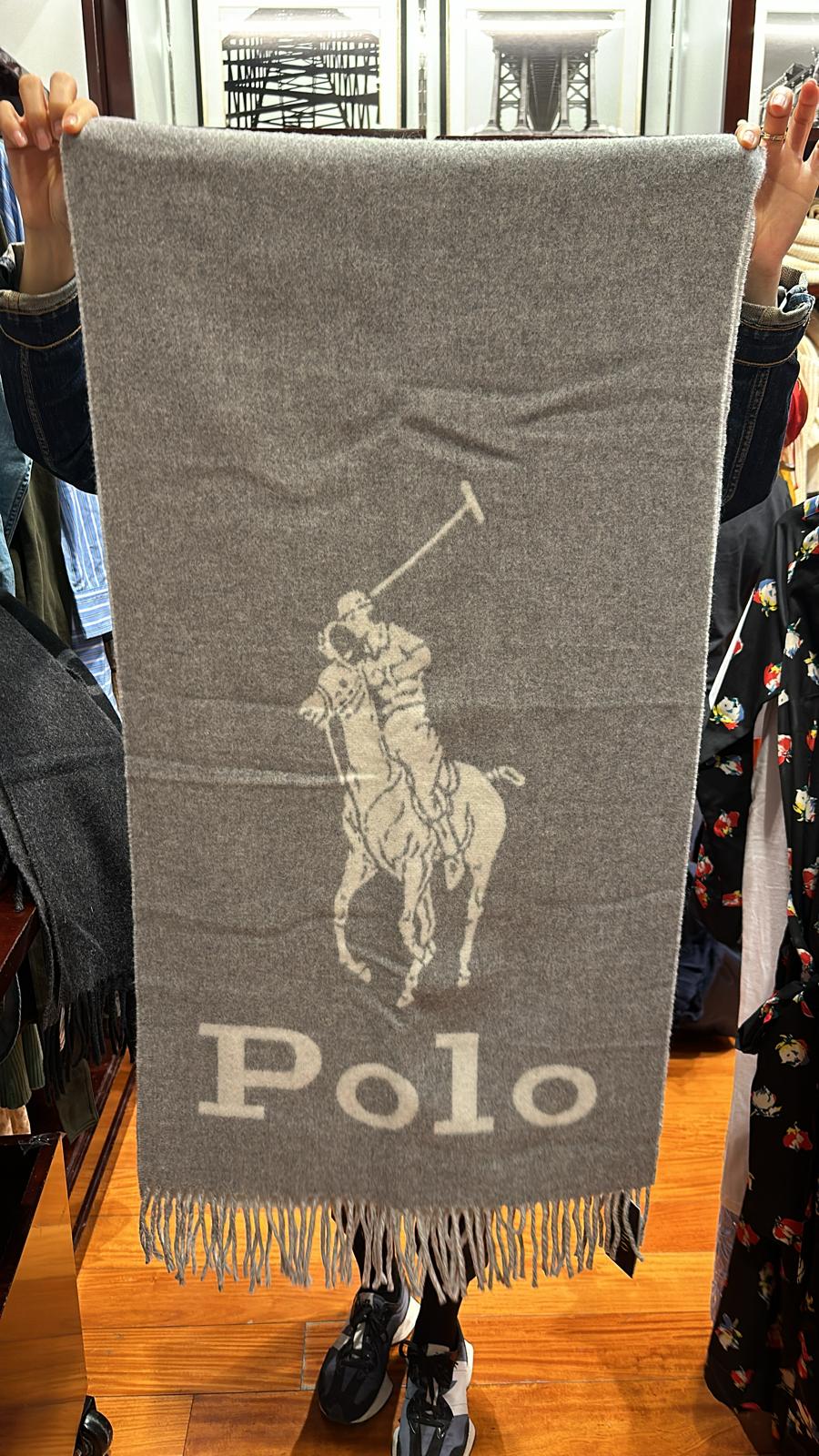 Polo Ralph Lauren Polo pony fringed scarf