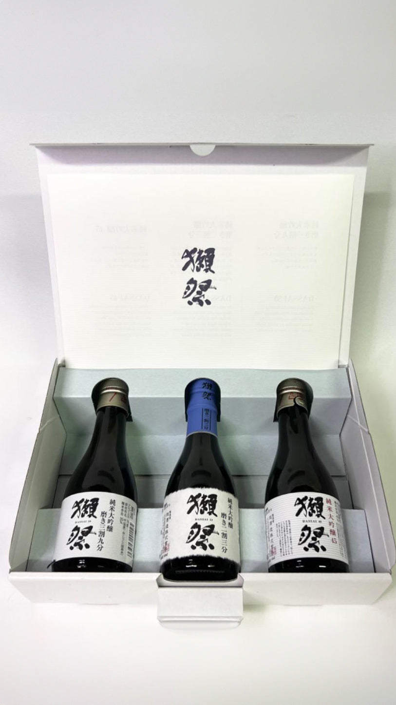 Dassai 45 39 23 Junmai Daiginjo tasting gift box 180ml x 3 pieces set | Junmai Daiginjo 45. Grind three and cut into nine. Cut into three parts｜Gift box